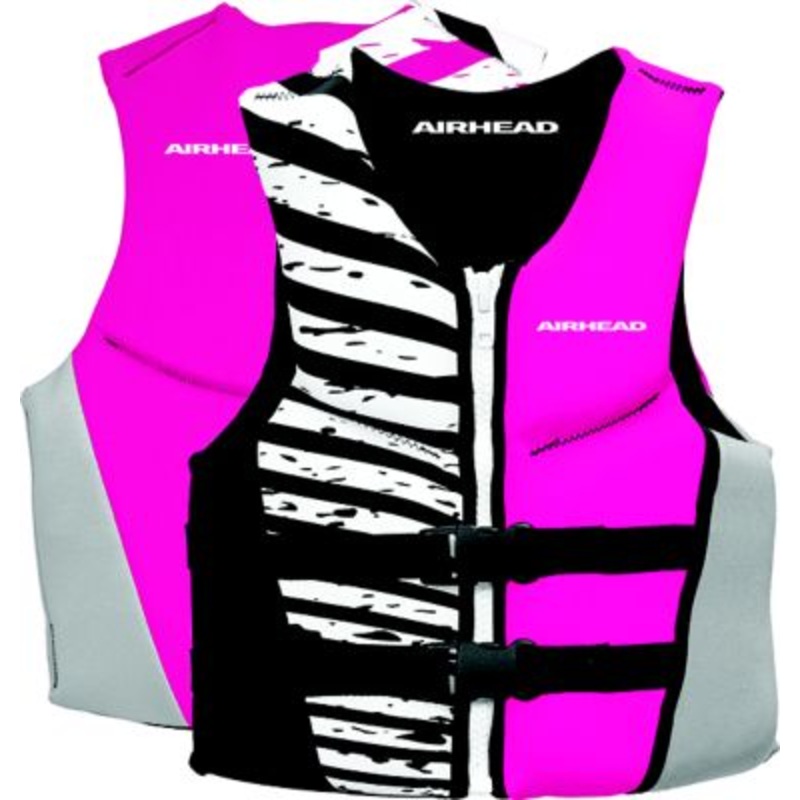Airhead 10077-02-B-HP 1007702BHP Wicked Neolite Kwik-Dry Women’s Vest, Pink/Black/White, Child Size