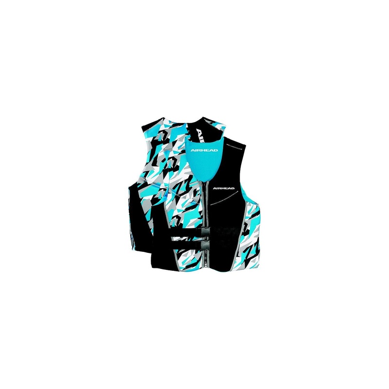 Airhead 15002-07-B-BL 1500207BBL Adult Cool Neolite Kwik-Dry Life Vest, Blue Camo, Men’s XS