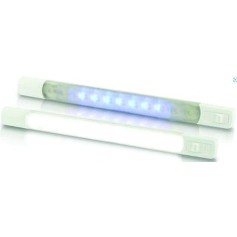 Hella 958121011 LED Surface Mt. Strip Lamps w/Switch, White/Blue