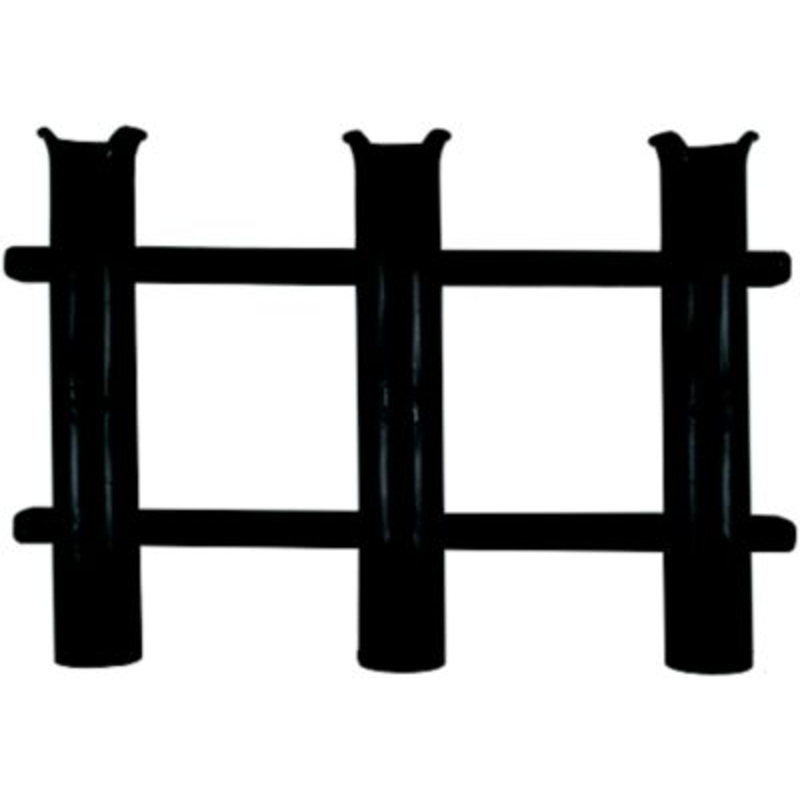 Taco Metals P03-063W Polyethylene 3-Rod Rack, White