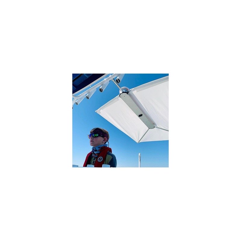 Taco Metals T10-3000-3 T1030003 Shadefin w/Fixed Rod Holder Mount Kit, White