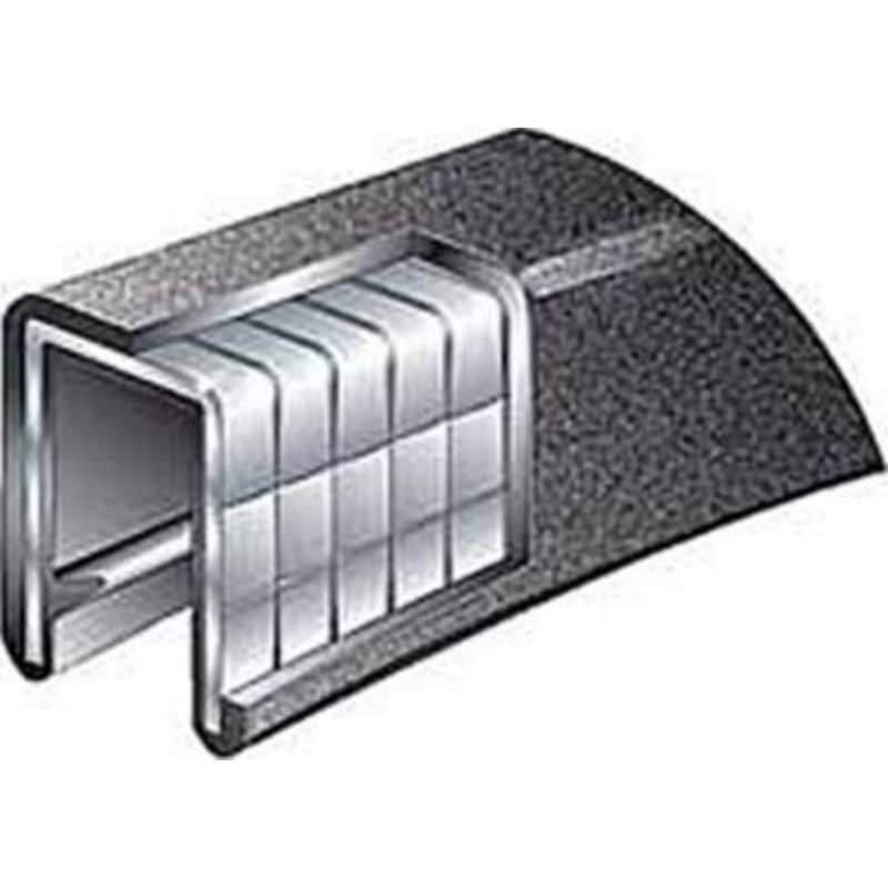 Taco Metals V30-1008B25-1 1/4 X 25′ Flex Trim Black