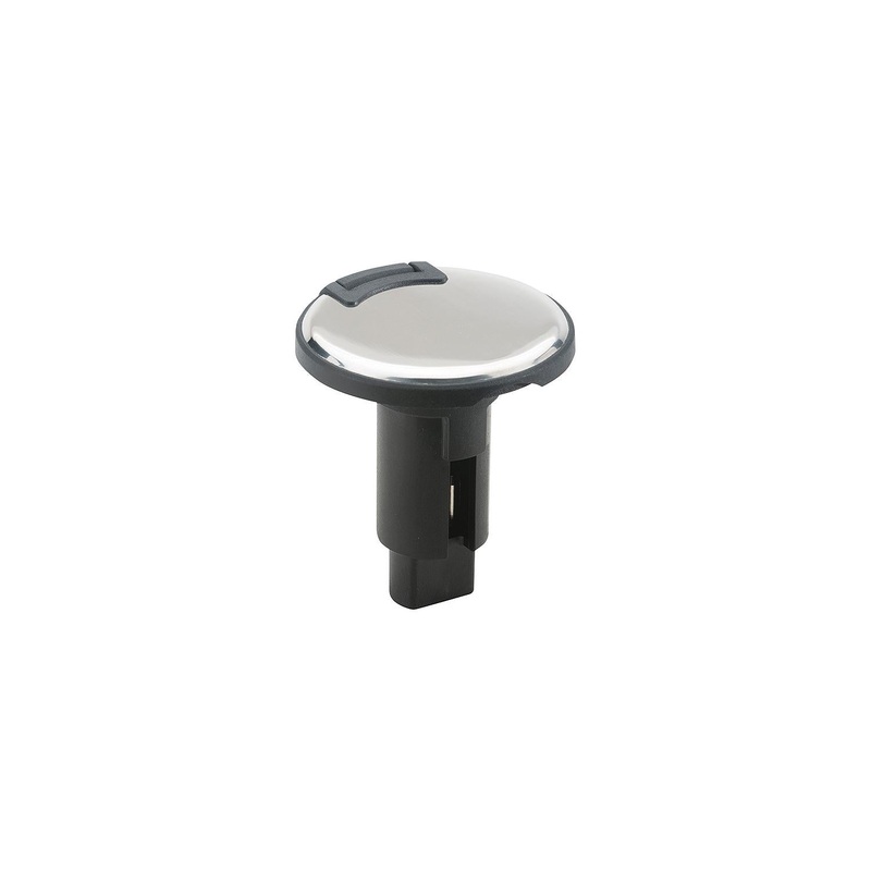 ATTWOOD 910R2PSB-7 Attwood LightArmor Plug-In Base – Round Series, 2-Pin, 316 S.S.