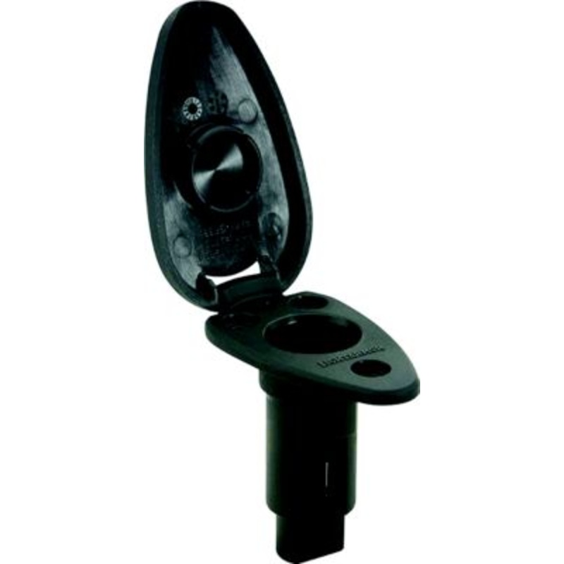 ATTWOOD 910T2PB-7 Attwood LightArmor Plug-In Base – Teardrop Series, 2-Pin, Black