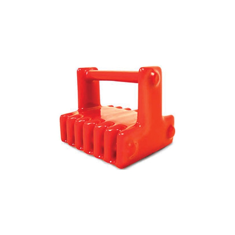 Greenfield Products 7-RD Marine Retrieval Magnet 200 lb. Rating PVC Coated – Red