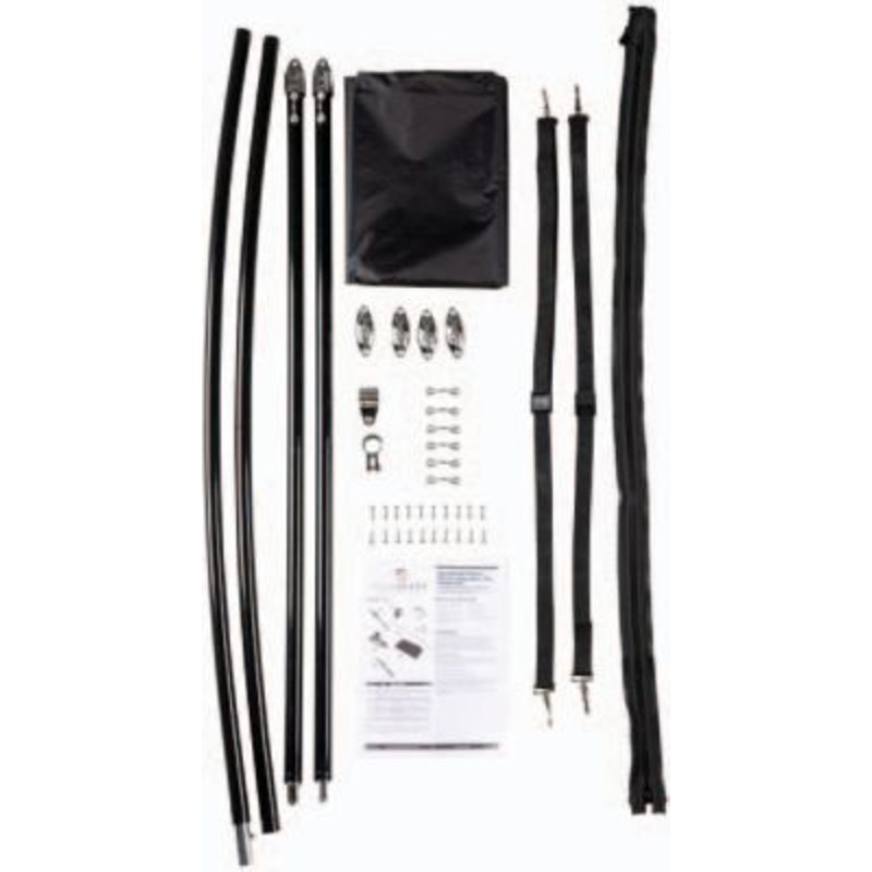 Lewmar 2021013744 Taylor Bimini Extension For Sureshade Power , 92″ W x 91″L extended, Black