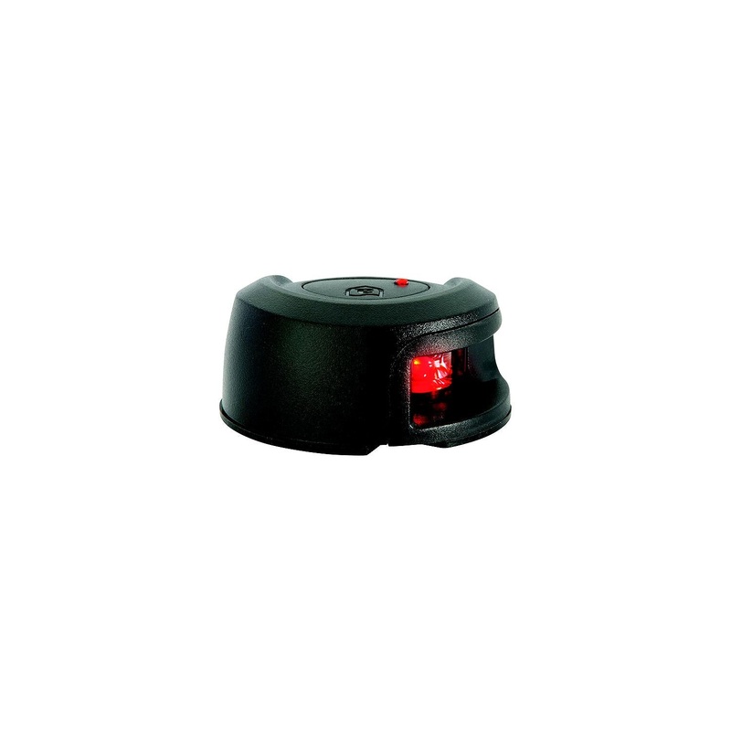 ATTWOOD NV2012PBR-7 Attwood LightArmor LED Deck Mount Side Light, Black, Port