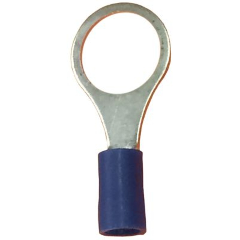 Wirthco 80851 Battery Doctor Blue Vinyl Insulated Ring Terminal, 16-14 AWG, 25/Pk.