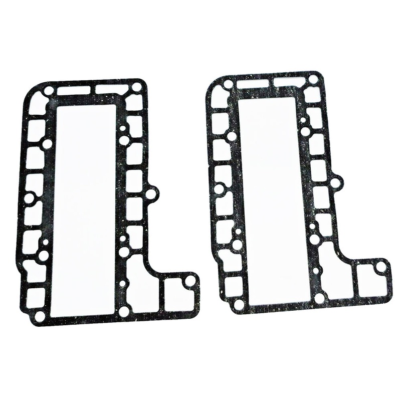 EXHAUST OUTER COVER GASKET PAIR FOR YAMAHA OUTBOARD 20 25 HP PAIR 20C 25D
