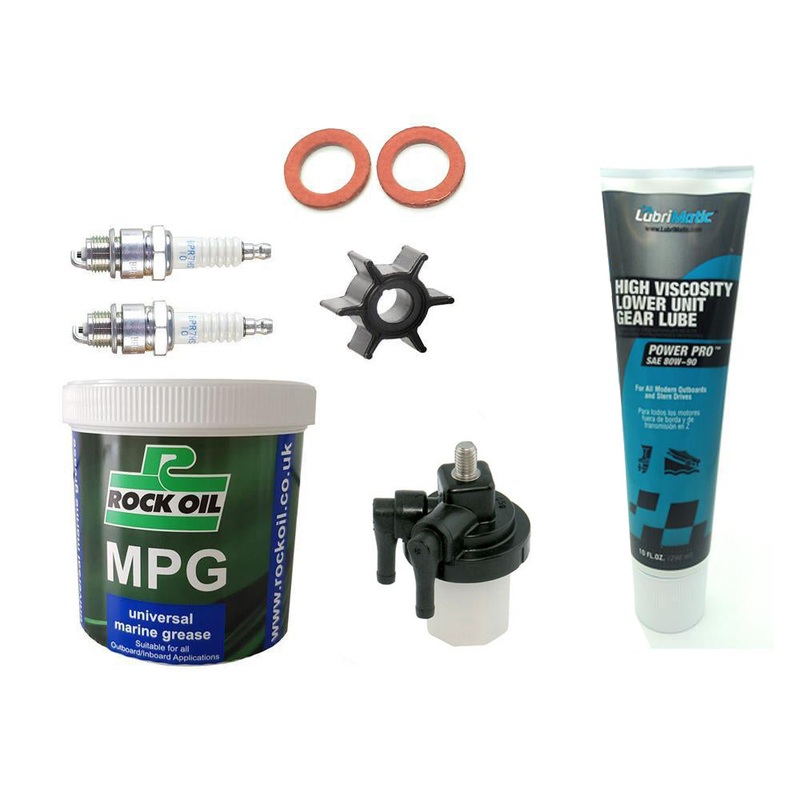 15 hp 2 STROKE 1995-2020 YAMAHA OUTBOARD ENGINE SERVICE KIT