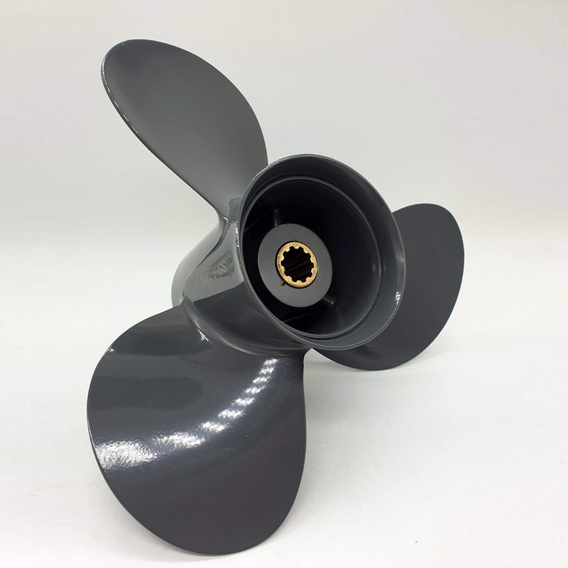 9.7 x 10 for Honda Outboard 25 hp 30 hp Pitch 10 10 spline 58130-ZW2-F212A Aluminium propeller