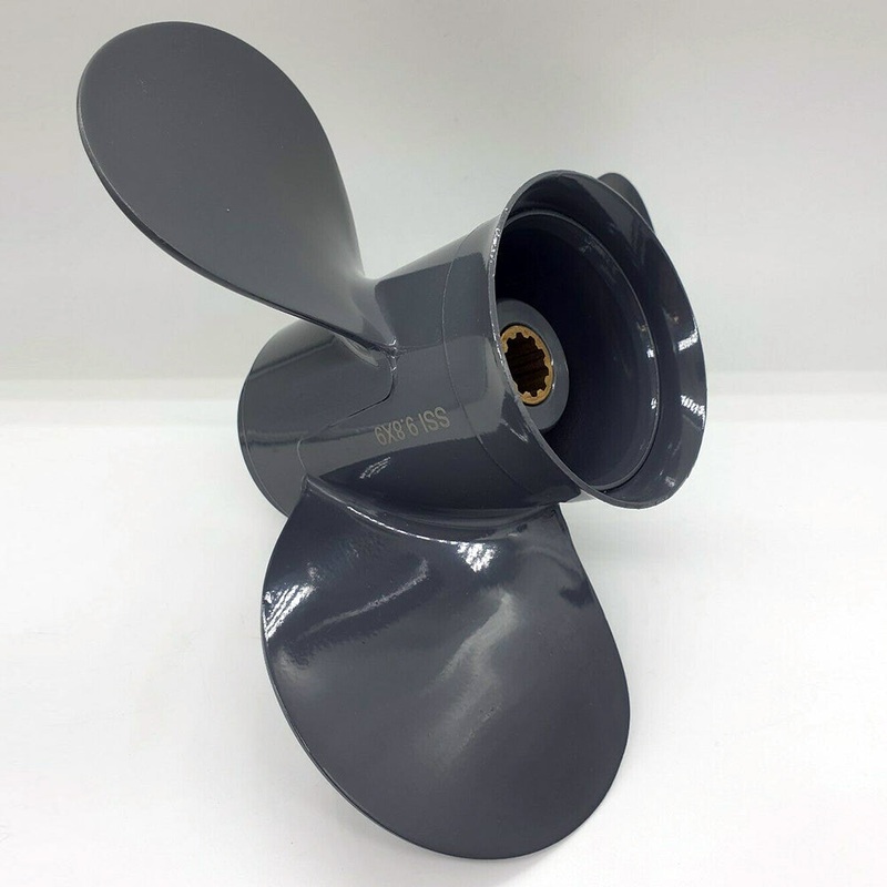9.8 x 9 Propeller for Honda Outboard 25 hp 30 hp Pitch 9 boat engine 10 spline