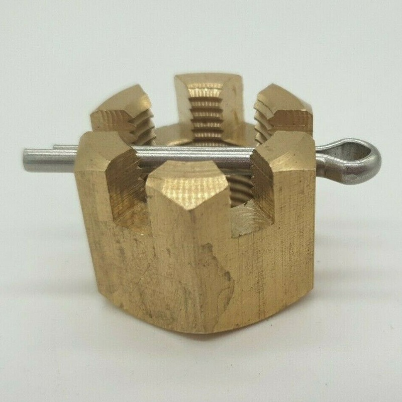 Castle nut & split pin for Suzuki Outboard 115 140 hp DT115 DT140 PROP NUT 18MM