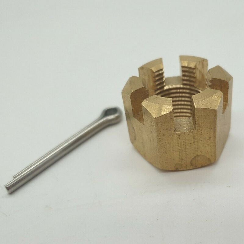 Castle nut & split pin for Yamaha Outboard V4 V6 115 HP & UP PROP NUT