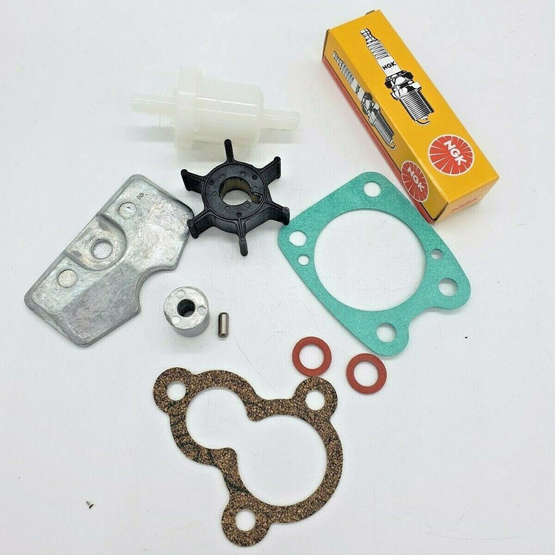 4 5 hp 4 Stroke Service Maintenance Kit for  Yamaha F4B F5A 2010 & UP Anode Impeller