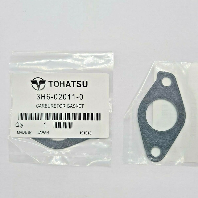 2 x Genuine Tohatsu 2.5HP 3.5HP 4-Stroke Outboard Carburettor Gasket 3H6-02011-0