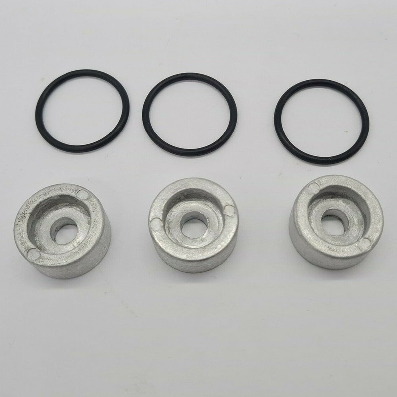 3 x ZINC ANODE & SEAL 40 50 60 70 80 90 HP SUZUKI OUTBOARD DF40 DF60 DF90 DF70