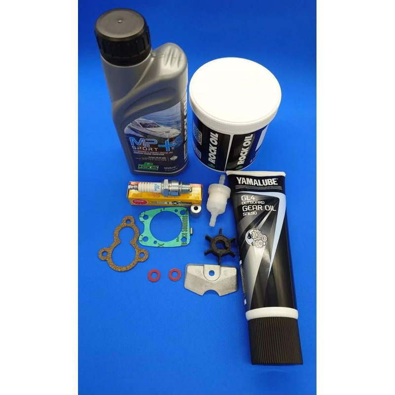 6 hp 4 stroke Service Maintenance Kit for Yamaha F6C 2010 & UP Impeller Oil Grease 6hp