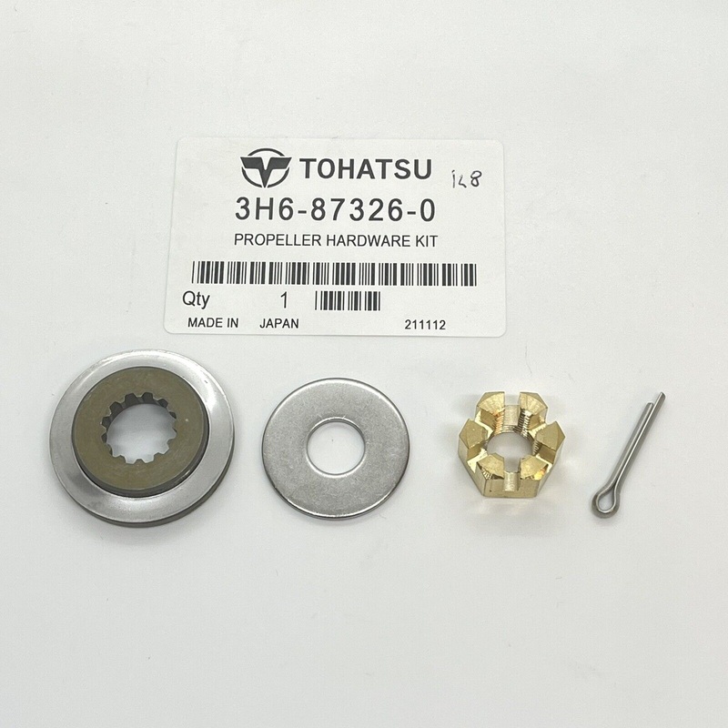 Propeller Hardware Nut Kit Tohatsu Outboard 4 hp 5 hp Genuine 3H6-87326-0