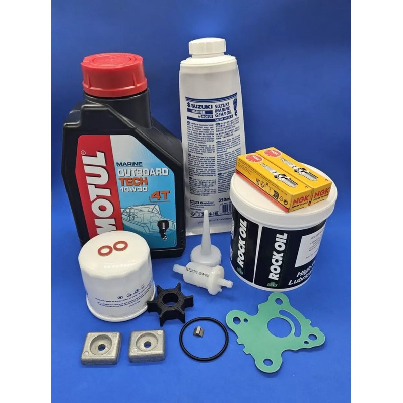 SERVICE KIT FOR HONDA OUTBOARD 15 HP 20 HP OIL FILTER BF15D BF20D ANODE GREASE
