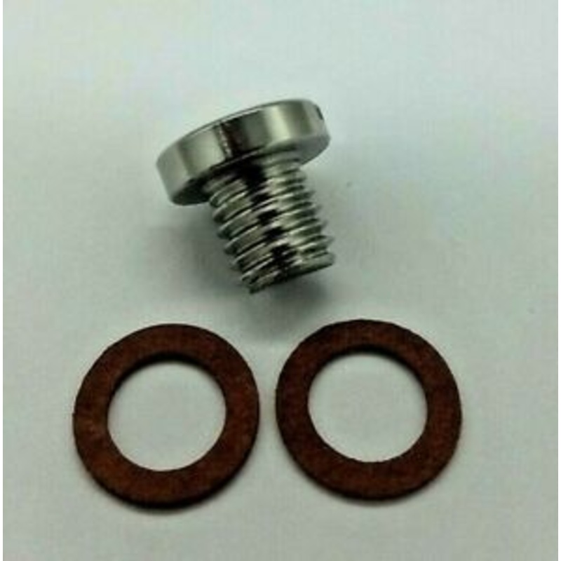 Slot Head Drain Fill Plug Screw & 2 @ Gasket for Yamaha Outboard