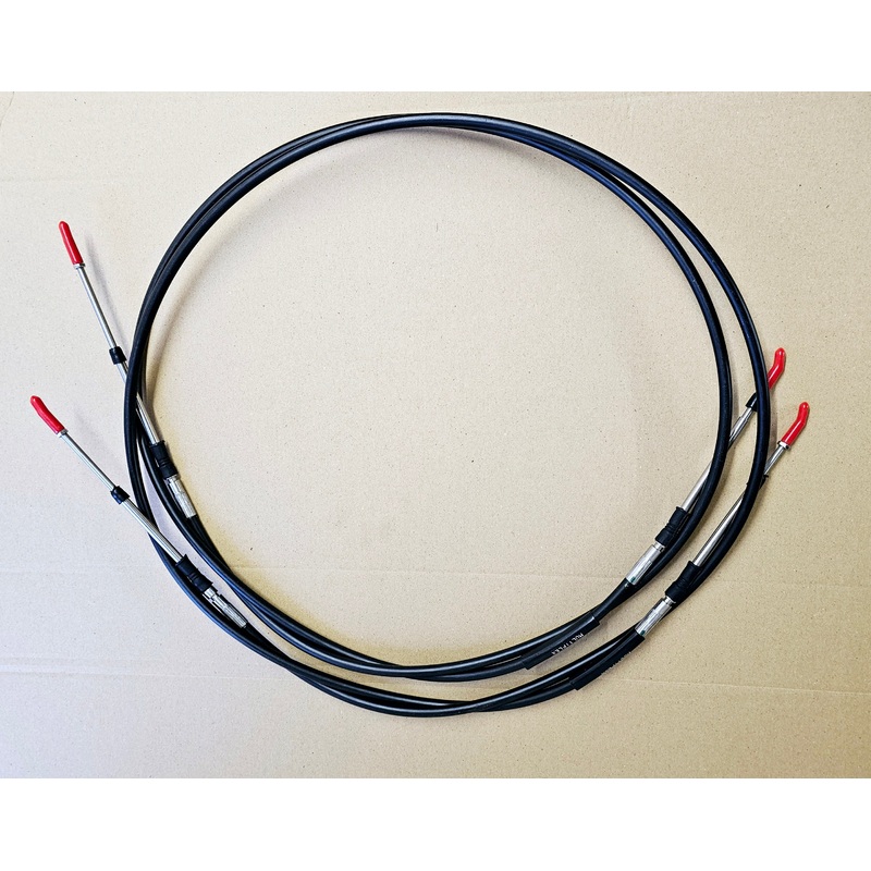 2 @ 9ft Multiflex Remote Gear Throttle Control Cable C2 for Yamaha Suzuki Tohatsu 3.05m