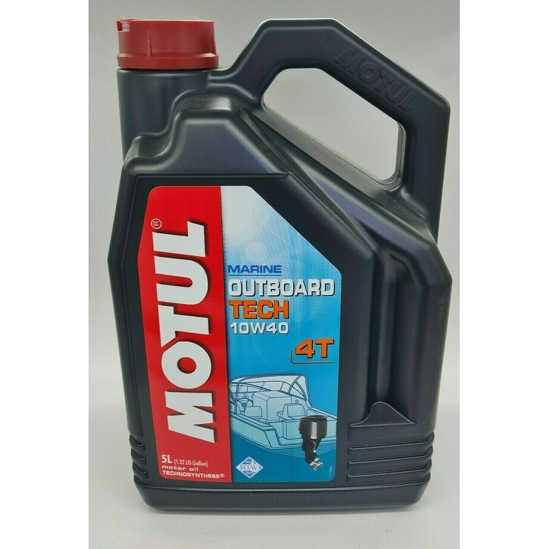 5L MOTUL OUTBOARD TECH MARINE 10W-40 4 Stroke Semi Synthetic Boat Engine Oil YAMAHA