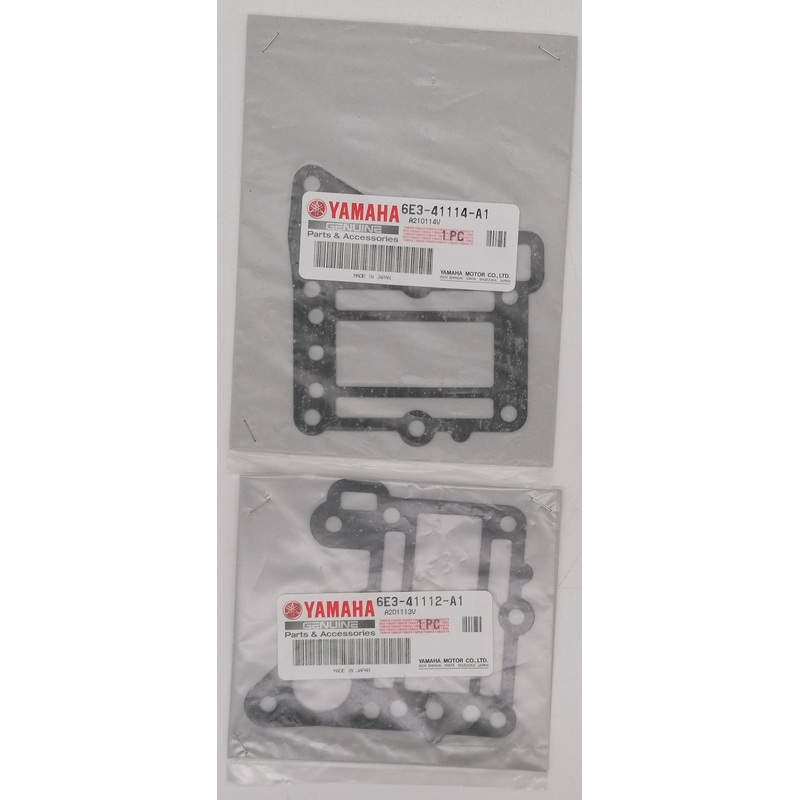GENUINE Thermostat inner / outer gasket for Yamaha outboard 5 hp 2 stroke 6E3 model 6E3-41112-01 6E3-41114-01