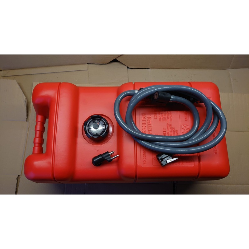 Plastic Fuel Tank for Mercury Outboard with Gauge  & Fuel Line 22.7 Ltr for Mercury Outboard Engine Boat