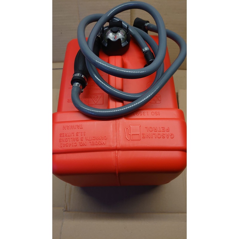 Plastic Fuel Tank with Gauge 11.3 Ltr  incl Fuel Line for Honda   Outboard Engine Boat