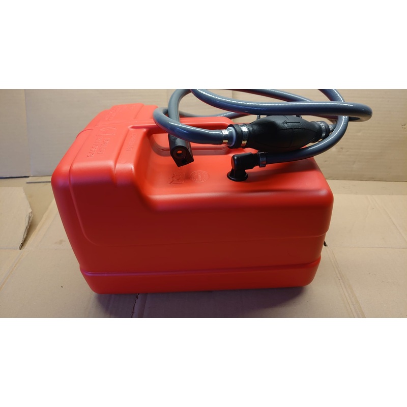 Plastic Fuel Tank with Gauge 11.3 Ltr  incl Fuel Line for Mercury Outboard Engine Boat
