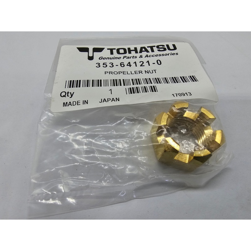 Propeller Nut 40 50 hp 2 & 4 stroke 353-64121-0 Tohatsu Outboard Genuine