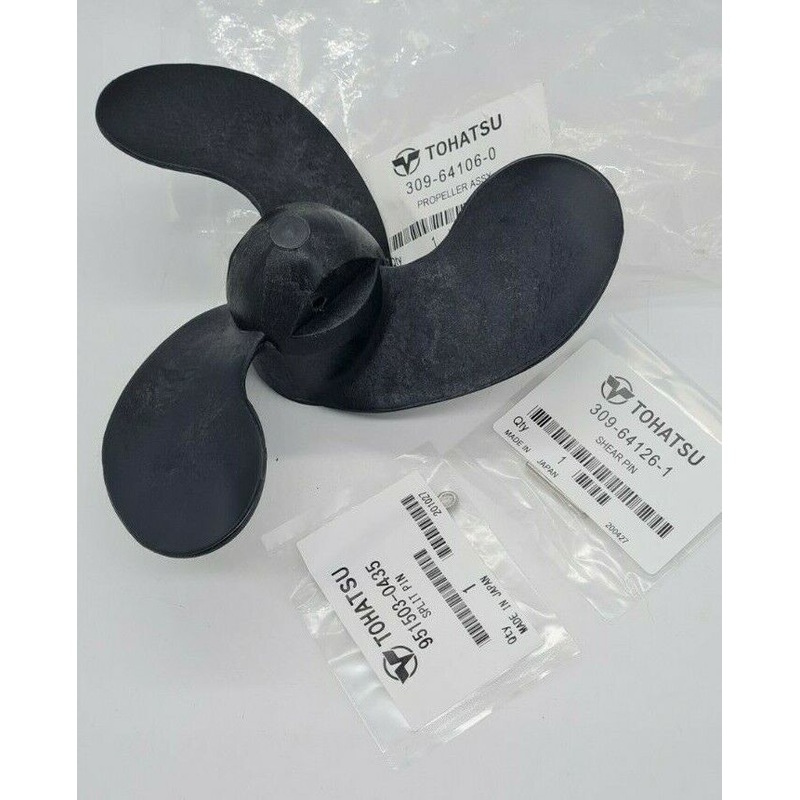 Tohatsu Genuine Propeller & Shear Pin & split pin 2.2hp 2.5hp 3.3hp 3.5hp 7.4 x6
