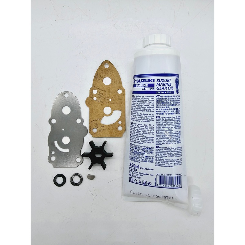 WATER PUMP IMPELLER & GEAR OIL FOR SUZUKI OUTBOARD 6 HP 8 HP  2 STROKE DT6 DT8