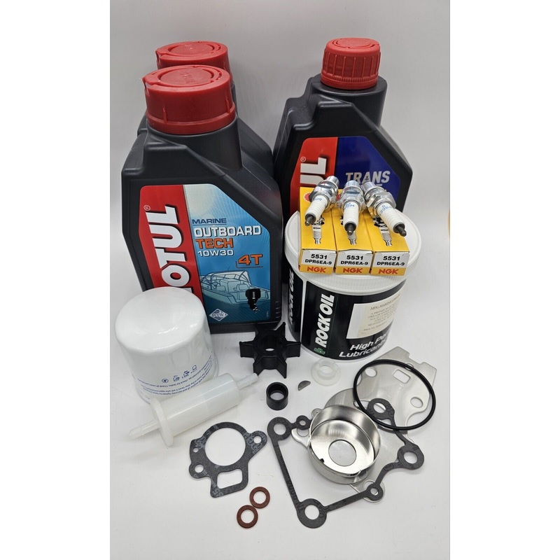 30 40 HP Yamaha 4-Str F30A F40B Outboard Service Kit Oil Grease Impeller Kit