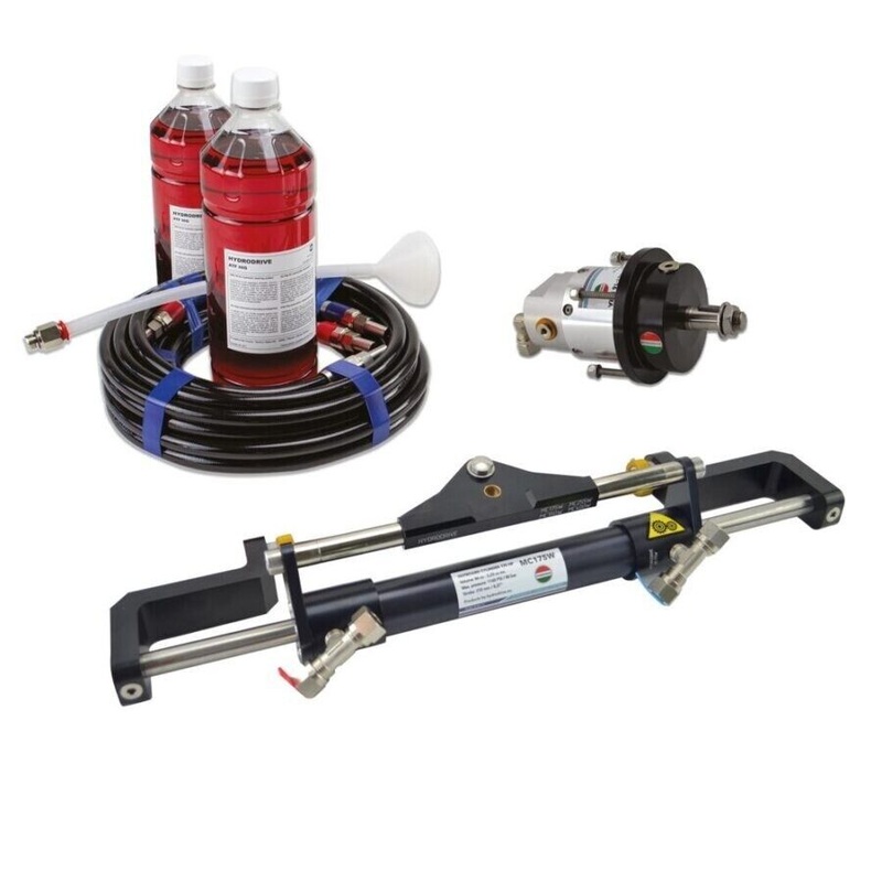 Hydrodrive Hydraulic Steering System kit max 175HP MF175WTS For Outboard Tohatsu Suzuki Yamaha Mercury Mariner Evinrude