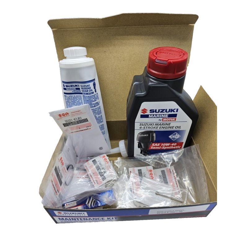 Suzuki DF2.5HP Service Maintenance Kit 2006-2011 Models Suzuki Outboard 10w40 Oil