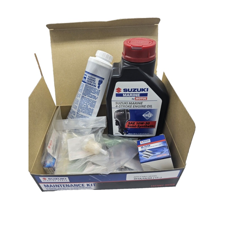 Suzuki Outboard DF4A DF5A DF6A HP Service Maintenance Kit 4 5 6 hp 2017&UP 10W30 Oil