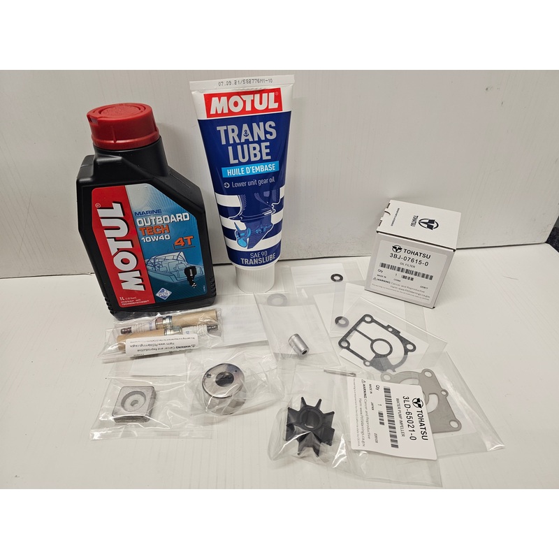 9.9 hp 15 hp 20 hp EFI Tohatsu  Outboard Service Maintenance Kit & Oil’s MFS9.9, MFS15 MFS20E