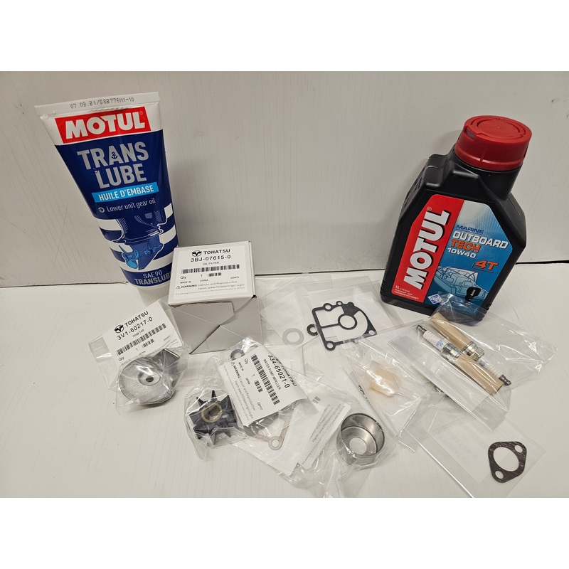 9.9 hp 15 hp 20 hp Tohatsu  Outboard Service Maintenance Kit & Oils MFS15C, MFS15D, MFS20C & MFS20D