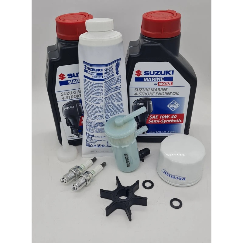 DF25 HP 4 STROKE 2006-2011 V-TWIN SERVICE KIT & OIL GEAR LUBE SUZUKI OUTBOARD