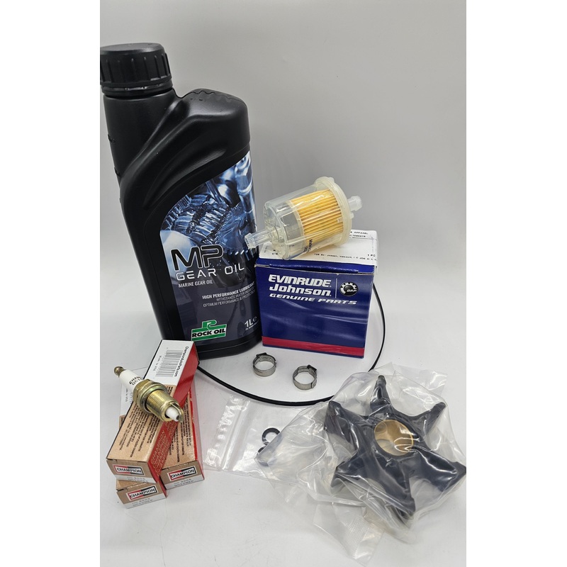 Service / Maintenance  Kit Evinrude E-Tec Outboard  75 HP 90 HP impeller , Fuel Filter , Gear Oil