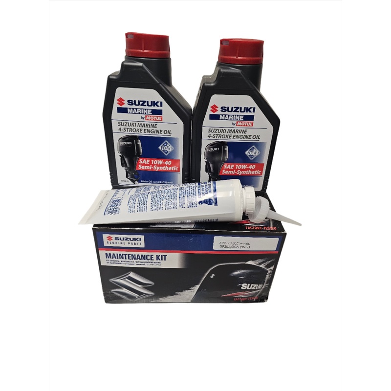 Suzuki Outboard DF25A DF30A Service Maintenance Kit 25 HP 30 HP 2015 & UP 10W40