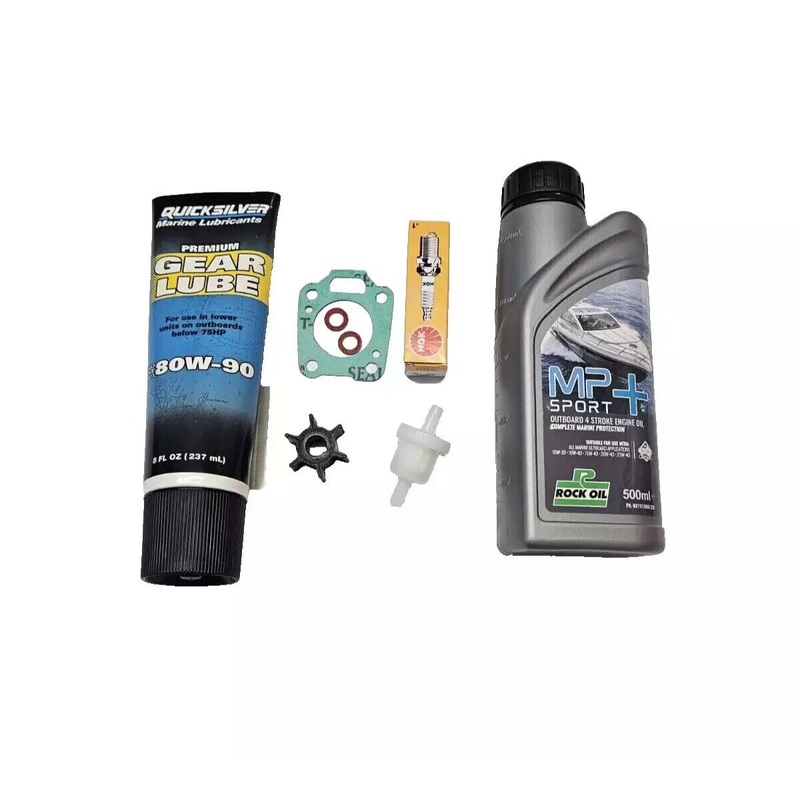 Tohatsu 4 HP 5 HP 6 HP 4 Stroke Outboard Service Maintenance Kit MFS5 Oils Impeller