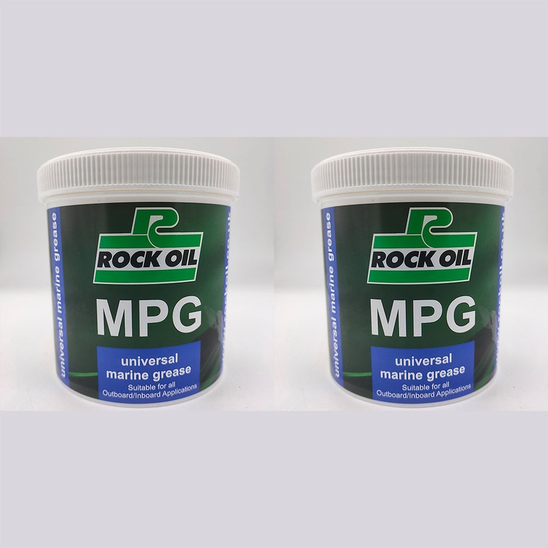 2 x Rock Oil MPG Universal Marine Grease 500 Gram Waterproof Lithium inboard