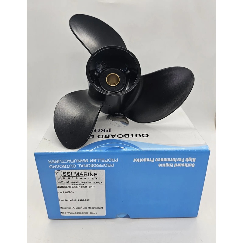 4 5 6 hp Propeller for Mercury / Mariner outboard 7.8×9  2 & 4 stroke 12 spline