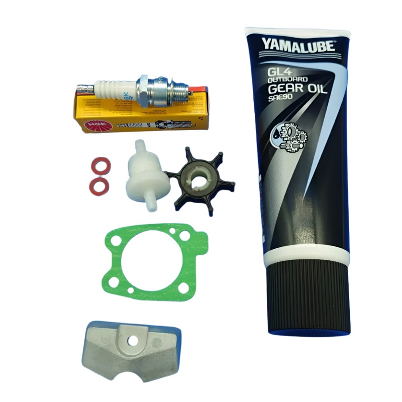 4hp 5hp 2 stroke 4A 5C Yamaha outboard engine Service Maintenance Kit  oil ANODE