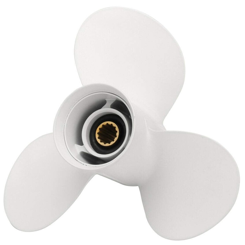 Propeller for Yamaha / Honda outboard 11 3/8 x 12 G  25-60 hp 13 splines 12′