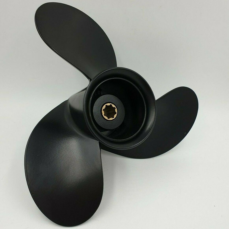 9 X 9, 8 SPLINE propeller for MERCURY MARINER OUTBOARD  6 8 9.9 15 Hp  48-828156A12 Aluminium