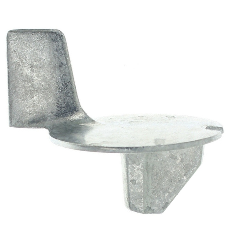Zinc Trim Tab Anode Plate for Mercury and Mariner Outboards, 98432Q6